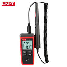 UNI-T mini medidor de umidade temperatura ut333s higrômetro ao ar livre unidade indicação sobrecarga conversão lcd backlight higromet 2024 - compre barato