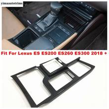 Guarnição decorativa do painel de câmbio de controle central, para lexus es es200 es260 es300 2002-2008 em fibra de carbono 2024 - compre barato