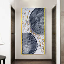 Pintura abstracta moderna en lienzo para decoración de sala de estar, póster en blanco y negro, imagen artística de pared para sala de estar 2024 - compra barato