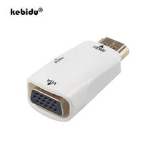 Wholesale HDMI-compatible to VGA Male to Female Converter Adapter with Audio Cable for PC Laptop Tablet Support 1080P HDTV 2024 - buy cheap