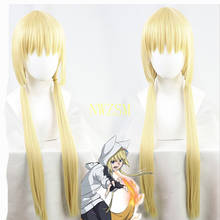 Kemono Jihen Kon Cosplay Unisex 90cm Wig Light Yellow Anime Costume Wigs Heat Resistant Synthetic Halloween 2024 - buy cheap