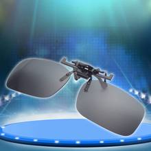 Óculos de sol masculino com lente de visão noturna, óculos anti-uva uvb para homens e mulheres com estojo 2024 - compre barato