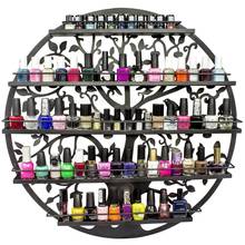 Organizador de esmalte de uñas dorado en forma de diamante, estante de  almacenamiento de esmalte de uñas colgante de pared, estante de cosméticos,  estante de exhibición de esmalte de uñas