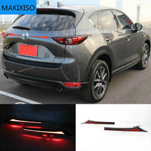 Refletor led para luz traseira de carro mazda visual cx5 2014-2019, 2 peças, luz de neblina, luz de freio 2024 - compre barato