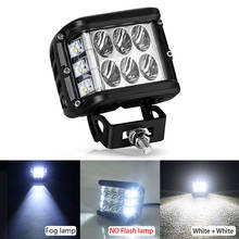 Barra de luz estroboscópica de trabalho, 4 tamanhos de 60w, luz intermitente para carros e caminhões, suv, atv, barco 4wd, offroad 2024 - compre barato