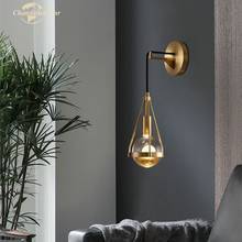 Luxo led lâmpadas de parede moderna dandelion cobre cristal arandela decoração para casa quarto sala estar sala jantar luzes lustre 2024 - compre barato