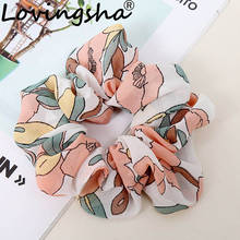 LOVINGSHA Hair Accessories For Women Brand Girl Ladies Hair Tie Floral Lady Scrunchies Female Ponytail Hair Holder Rope ATC067 2024 - buy cheap