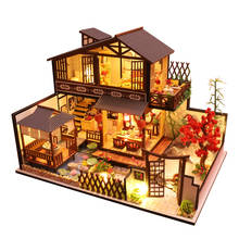 CUTEBEE-casa de muñecas en miniatura para niños, juguete de casa de muñecas en miniatura de madera, bricolaje, rompecabezas, juguetes educativos para niños, P2 2024 - compra barato