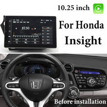 Radio con GPS para coche, 10,25 reproductor Multimedia con Android, pantalla ISP de 360 pulgadas, rotación de 10,0, Carpaly, para Honda Insight 2009-2018 2024 - compra barato