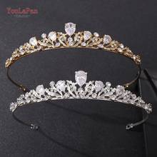 TOPQUEEN HP332 Handmade Pageant Rhinestone Crystal Prom Wedding Tiara Crown Women Hair Accessories Jewelry Bridal Headband 2024 - buy cheap