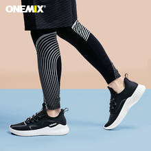 ONEMIX Running Shoes For Men's Slip On Mesh Damping Black Sneakers Man Breathable Light Dedicated Marathon  Lace Up Sports Shoes 2024 - buy cheap