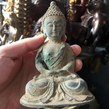Antique antiques Collectible Decorated Old Handwork Tibet Silver Carved Crocodile Statue/ Buddha sculpture 2024 - buy cheap