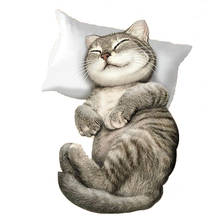 Забавный патч WI-FI кота Переводные железные для одежды, для переноса утюгом нашивки винил передачи наклейки для аппликаций на футболка с капюшоном 2024 - купить недорого