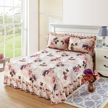 J0 twin-conjunto de lençol de cama king/queen com 3 peças, fronha, flor, top de cama, 100% algodão, macio, respirável, plano 2024 - compre barato