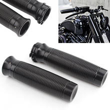 25mm Aluminum Black Handlebar Motorcycle Hand Grips For Harley Touring Road King Dyna Softail Electra Street Tour Glide V-Rod 2024 - buy cheap