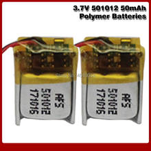Baterias recarregáveis de polímero de lítio, 501012 3.7v 50mah para mp3 mp4 mp5 gps de brinquedo bluetooth fone de ouvido gravador de caixa de som células de lipo 2024 - compre barato