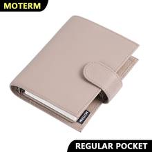 Moterm Regular Series Pocket Size Rings Planner Genuine Pebbled Grain Cowhide A7 Notebook Agenda Organizer Journey Sketchbook 2024 - buy cheap