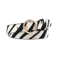 2019 New Fashion Leopard Belt Women Snake Zebra Leopard Print Waist Belt PU Leather Gold Ring Buckle Belts For Ladies Female 2024 - buy cheap