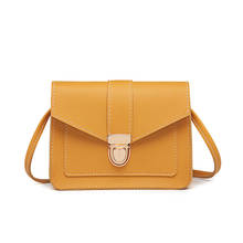 SmallPU Leather Shoulder Messenger Bag For Girl Yellow Bolsas Ladies Phone Purse Fashion Small Crossbody Bags For Women 2024 - buy cheap