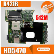 Материнская плата K42JR Rev 4,0 512M HD5470 для For Asus K42JR K42JZ K42JB K42JY материнская плата для ноутбука K42JR материнская плата K42JR материнская плата 2024 - купить недорого