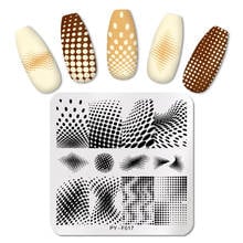 PICT You Splashes Geometry Nail Stamping Plates Stainless Steel Tools Nail Art Stamp Design Stencil DIY  Tools 2024 - buy cheap