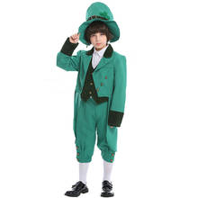 Parent-Child St. Patrick's Day Costume Boy Republic Of Ireland Green Elf Cosplay Carnival Halloween Fancy Party 2024 - buy cheap