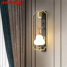AOSONG Copper Home Wall Lamps Fixture Indoor Contemporary Luxury Design Sconce Light For Living Room Corridor 2024 - buy cheap