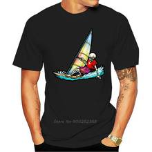 Camiseta de diseño de Windsurfer para hombres y adultos, camisa Hipster de manga corta con cuello redondo, Harajuku 2024 - compra barato