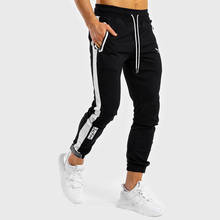 New style Gyms Sweatpants Joggers Skinny Pants Men fashion Casual Trousers Male Fitness Workout Cotton Autumn Winter Sportswear 2024 - buy cheap