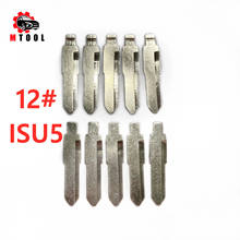 New Metal Blank Uncut Flip KD VVDI JMD Remote Car Key #12 Key Blade LISHI ISU5 For ISUZU Car Remote Key Blank 10 PCS/LOT 2024 - buy cheap