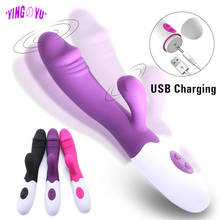 USB recargable 30 velocidad punto G conejo vibrador consolador juguetes sexuales eróticos Vaginal para masajeador de clítoris mujer masturbador 2024 - compra barato