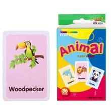 Cartão de bolso educacional animal dos cartões de jogo das crianças para o miúdo pré-escolar 2024 - compre barato