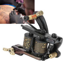 Máquina de tatuaje rotativa con Motor de bobina de 10 envolturas, delineador de acero al carbono, sombreador, máquina de bobina de tatuaje, dispositivo de tatuaje de arte corporal para artista de tatuaje 2024 - compra barato