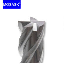 Mosask-fresas de ponta de carboneto, 4 sulcos, hrc55, 1mm, 3mm, 4mm, 6mm, aço e tungstênio 2024 - compre barato