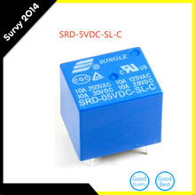 10pcs Mini 5V DC Power Relay SRD-5VDC-SL-C PCB Type NEW diy electronics 2024 - buy cheap