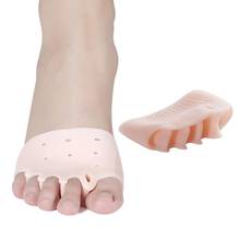2Pcs/1Pair High Quality Five Holes Toe Separator Hallux Valgus Bunion Corrector Orthotics Feet Bone Thumb Adjuster Corrector 2024 - купить недорого