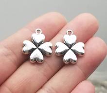15pcs/lot--20x17mm, clover cham,Antique silver plated clover charms,DIY supplies,Jewelry accessories 2024 - buy cheap