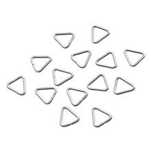 100 pçs/lote jóias fazendo descobertas triângulo aberto jump anéis rachados diy artesanal jóias de aço inoxidável conector suprimentos 2024 - compre barato