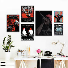 Настенная картина Twenty One Pilots с изображением рок музыкальной группы звезд, современная живопись, настенные картины для гостиной, домашний декор 2024 - купить недорого