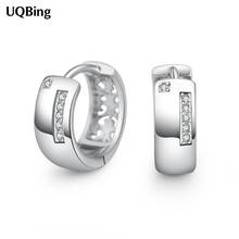 Silver Color Round CZ Zircon Women Clip Earrings Jewelry Gifts 2024 - buy cheap