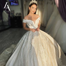 Glamorous Wedding Dress New Sweetheart Off Shoulder Lace Up Ball Gown Bridal Princess LelaAcra LI13 Customized Vestido De Novia 2024 - buy cheap