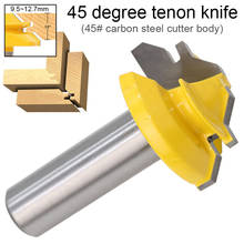 1 Piece 1/2" Shank 45 Degree Lock Miter Router Bit Woodworking Tenon Milling Cutter Tool Drilling Milling For Wood Carbon Steel 2024 - buy cheap