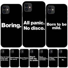 All panic No disco English Quotes Soft TPU Case For iPhone 11 Pro Max X XS Max XR 6 6S 7 8 Plus SE 2020 SE2 Silicone Candy Cover 2024 - buy cheap