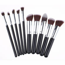 10 Pcs Silver/Golden Makeup Brushes Set pincel maquiagem Cosmetics maquillaje Makeup Tool Powder Eyeshadow Cosmetic Set 2024 - buy cheap