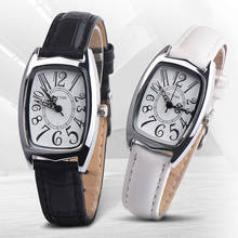 Fashion Casual Chic Retangle Womens Leather Band Analog Quartz Watch Women's Wrist Watch Female Clock Wristwatches Reloj Mujer 2024 - buy cheap