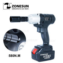 ZONESUN Electric Drill Brushless Impact Wrench Rechargeable Socket Wrench Power Tool Cordless Without Battery&accessories 2024 - buy cheap