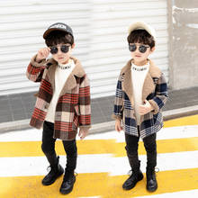 Children's clothes boy's woolen heavy coat 2024 - buy cheap