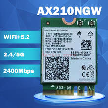 2400Mbps WiFi 6 AX210 NGFF M.2 WiFi Card Bluetooth 5.2 WI-FI 6E Wireless Network Adapter 2.4Ghz/5G 802.11AX For Windows 10 Linux 2024 - buy cheap