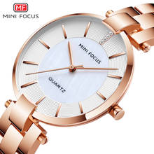 MINI FOCUS-relojes minimalistas para mujer, diseño de marca de lujo, correa de acero inoxidable de oro rosa, resistente al agua 2024 - compra barato