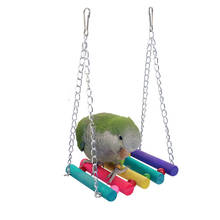 Birds Toy Pet Bird Parrot Parakeet Budgie Cockatiel Cage Bird Toys HangingToy Brinquedo Hammock Swing Toy 1pcs 2024 - buy cheap